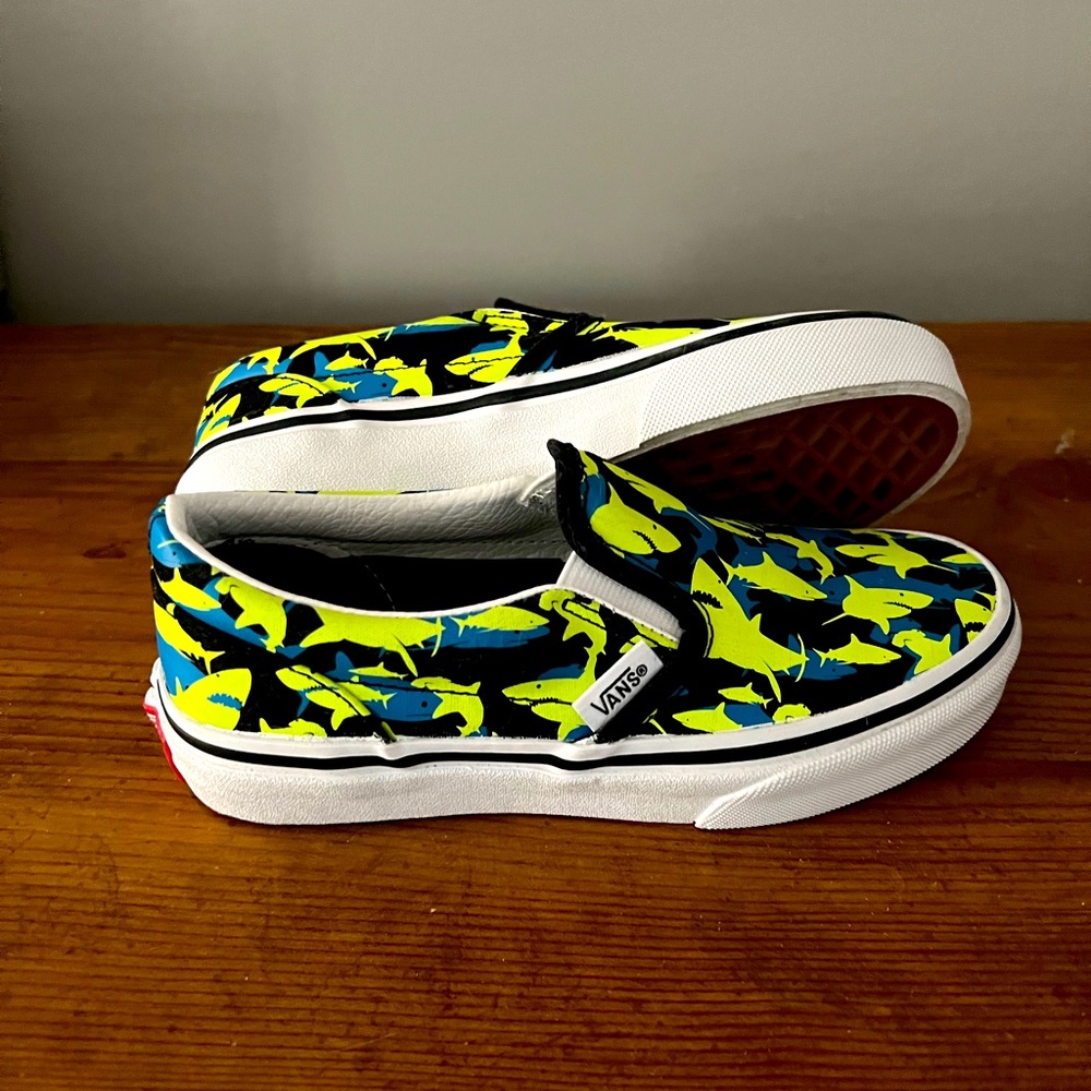 Vans Boys Glow in the Dark Slip Ons